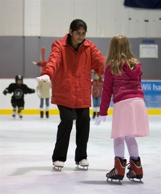 Ice skating instruction