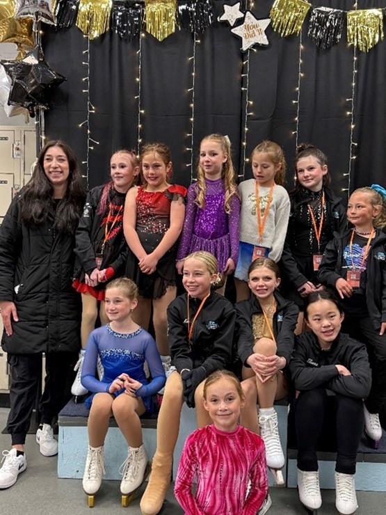 Group of kids in skating class